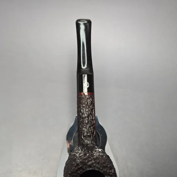 James Upshall Bark Group 6 Rusticated "Trafalgar" Billiard Estate Briar Pipe, Unsmoked - Image 8