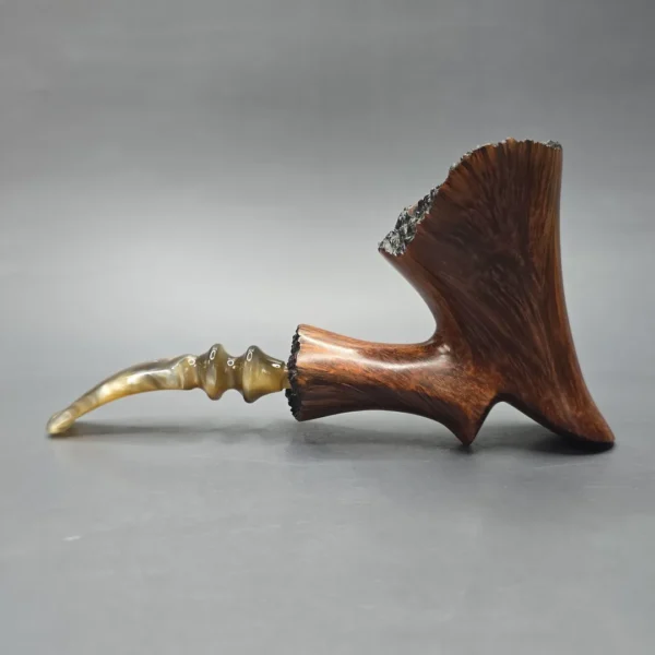 Ben Wade (Preben Holm) Golden Walnut XL Smooth Freehand Estate Briar Pipe, Danish Estates - Image 4