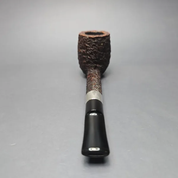 Peterson (c.1945-63) Donegal Rocky 53 EX Rusticated Lovat w/ Silver Estate Briar Pipe, Irish Estates - Image 9