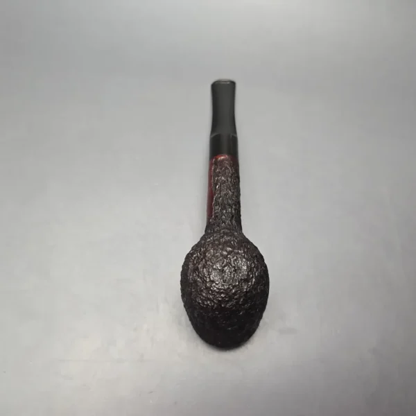 James Upshall Bark Group 6 Rusticated "Trafalgar" Billiard Estate Briar Pipe, Unsmoked - Image 9
