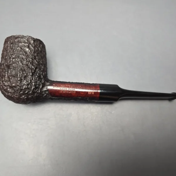 James Upshall Bark Group 6 Rusticated "Trafalgar" Billiard Estate Briar Pipe, Unsmoked - Image 10
