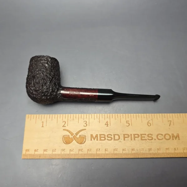 James Upshall Bark Group 6 Rusticated "Trafalgar" Billiard Estate Briar Pipe, Unsmoked - Image 12