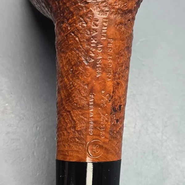 Ser Jacopo (c.1980s) S2 Maxima Partially Sandblasted Billiard Estate Briar Pipe, Italian Estates - Image 11