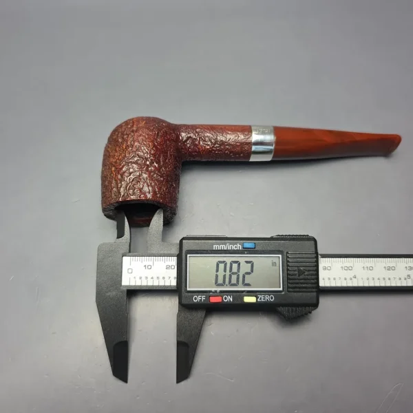 Peterson Irish Harp 106 Sandblasted Billiard w/ Silver Briar Pipe, New - Image 9