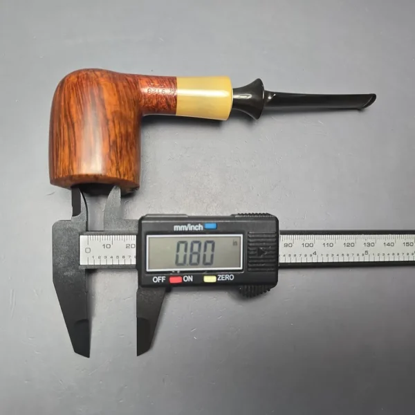 Savinelli Nonpareil 9128 Smooth Billiard w/ Horn Estate Briar Pipe, Italian Estates - Image 14