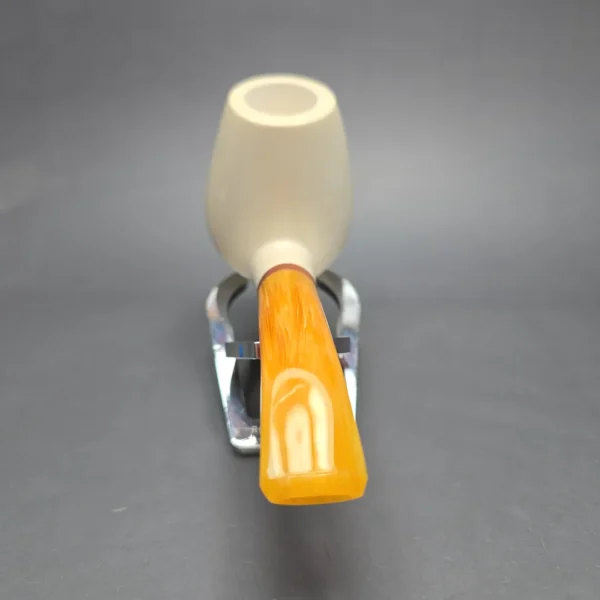 MBSD Meerschaum Deluxe World Cup 2026 Carved Brandy Block Meerschaum Pipe, Briar-Mortise, New - Image 6