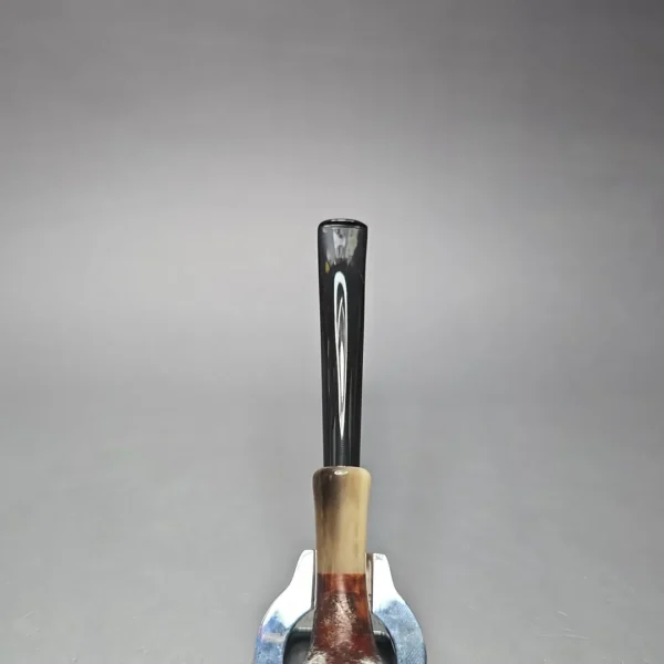 MBSD Briars Modern Masters 3 Sandblasted Tulip w/ Faux Horn Handmade Briar Pipe, New - Image 8