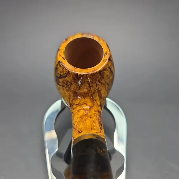 Chacom Atlas Yellow 42 Smooth Bent Billiard Estate Briar Pipe, Unsmoked - Image 8