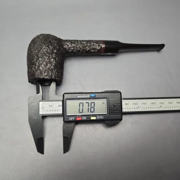 James Upshall Bark Group 6 Rusticated "Trafalgar" Billiard Estate Briar Pipe, Unsmoked - Image 11
