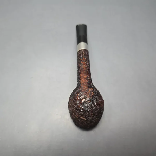Peterson (c.1945-63) Donegal Rocky 53 EX Rusticated Lovat w/ Silver Estate Briar Pipe, Irish Estates - Image 10
