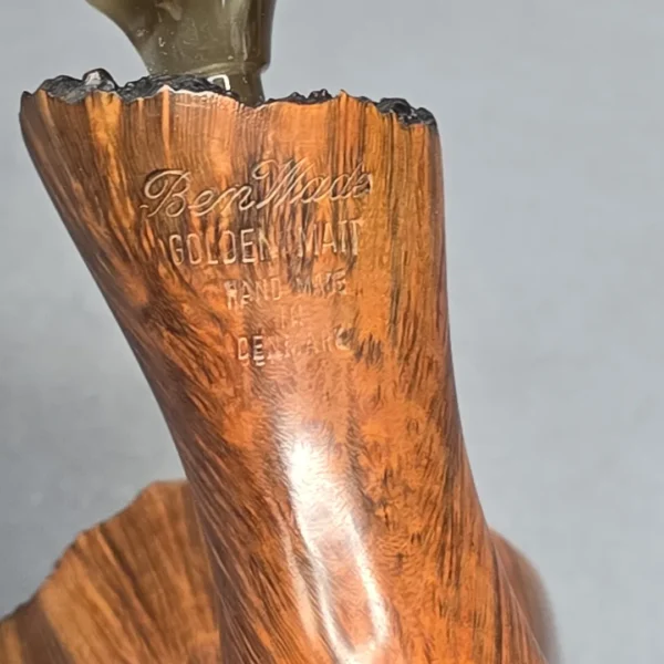 Ben Wade (Preben Holm) Golden Walnut XL Smooth Freehand Estate Briar Pipe, Danish Estates - Image 11