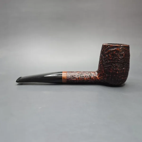Brebbia 710 Jumbo Magnum Sandblasted Billiard Estate Briar Pipe, Unsmoked - Image 4