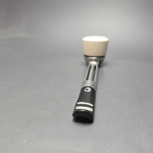 Falcon Chrome Dental w/ MBSD Meerschaum Dublin Block Meerschaum Bowl Pipe, New - Image 5