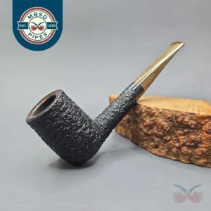 Walt Cannoy Cardinal House Munn Rusticated Stack Biliard Estate Briar Pipe, American Estates