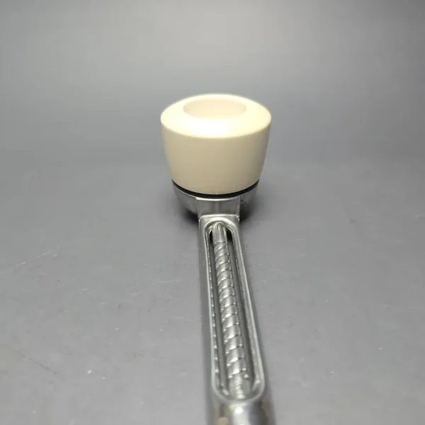 Falcon Chrome Dental w/ MBSD Meerschaum Dublin Block Meerschaum Bowl Pipe, New - Image 6