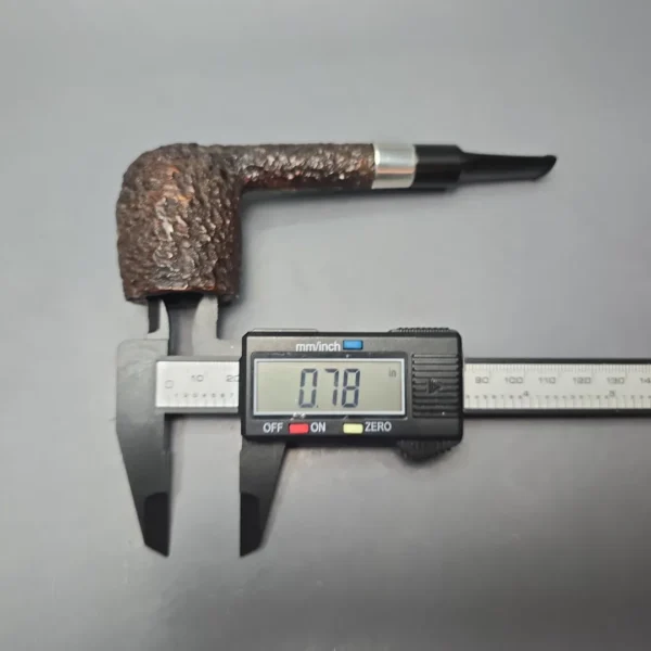 Peterson (c.1945-63) Donegal Rocky 53 EX Rusticated Lovat w/ Silver Estate Briar Pipe, Irish Estates - Image 13