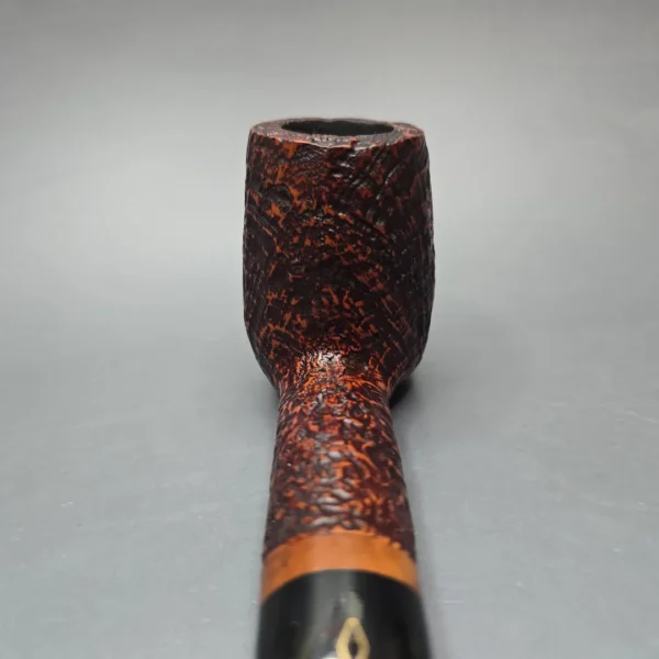 Brebbia 710 Jumbo Magnum Sandblasted Billiard Estate Briar Pipe, Unsmoked - Image 6