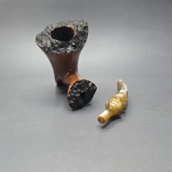 Ben Wade (Preben Holm) Golden Walnut XL Smooth Freehand Estate Briar Pipe, Danish Estates - Image 14