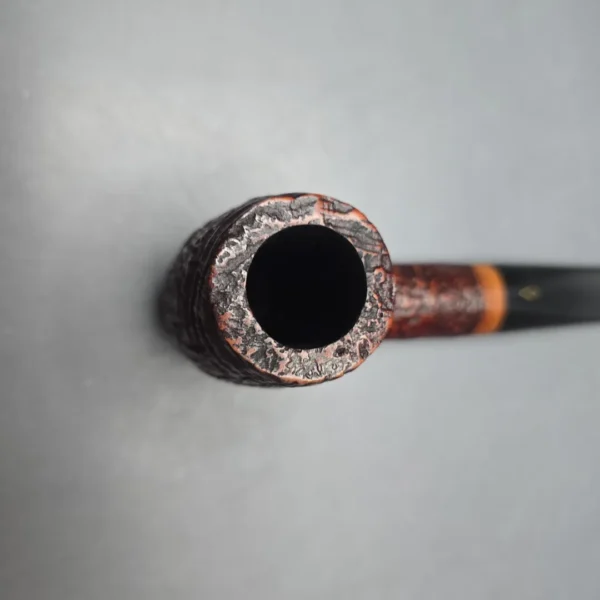 Brebbia 710 Jumbo Magnum Sandblasted Billiard Estate Briar Pipe, Unsmoked - Image 10