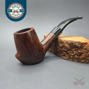 Charatan's Make First Lane Era (1961-5) Belvedere Extra Large Free Shape Smooth "Keel" Bent Billiard Estate Briar Pipe, English Estates