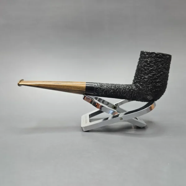 Walt Cannoy Cardinal House Munn Rusticated Stack Biliard Estate Briar Pipe, American Estates - Image 4