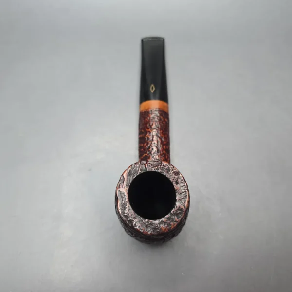 Brebbia 710 Jumbo Magnum Sandblasted Billiard Estate Briar Pipe, Unsmoked - Image 8