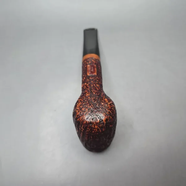 Brebbia 710 Jumbo Magnum Sandblasted Billiard Estate Briar Pipe, Unsmoked - Image 9