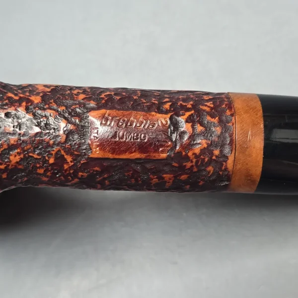 Brebbia 710 Jumbo Magnum Sandblasted Billiard Estate Briar Pipe, Unsmoked - Image 11