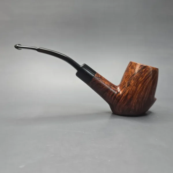 Charatan's Make First Lane Era (1961-5) Belvedere Extra Large Free Shape Smooth "Keel" Bent Billiard Estate Briar Pipe, English Estates - Image 4