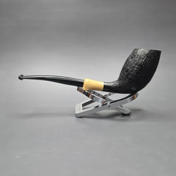 MBSD Briars Modern Masters 3 Sandblasted Tulip w/ Boxwood Handmade Briar Pipe, New - Image 6