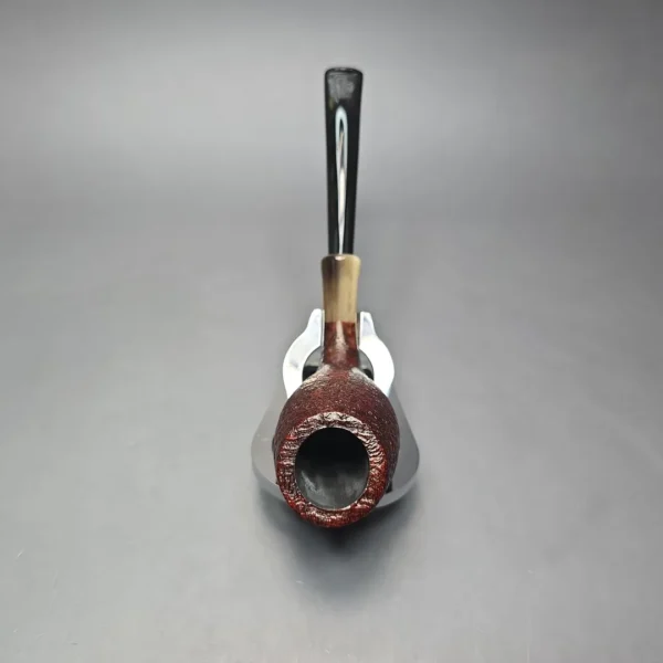 MBSD Briars Modern Masters 3 Sandblasted Tulip w/ Faux Horn Handmade Briar Pipe, New - Image 9