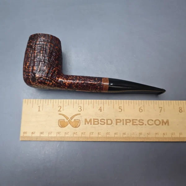 Brebbia 710 Jumbo Magnum Sandblasted Billiard Estate Briar Pipe, Unsmoked - Image 13