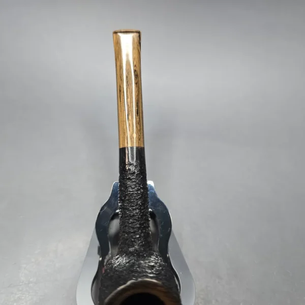 Walt Cannoy Cardinal House Munn Rusticated Stack Biliard Estate Briar Pipe, American Estates - Image 8