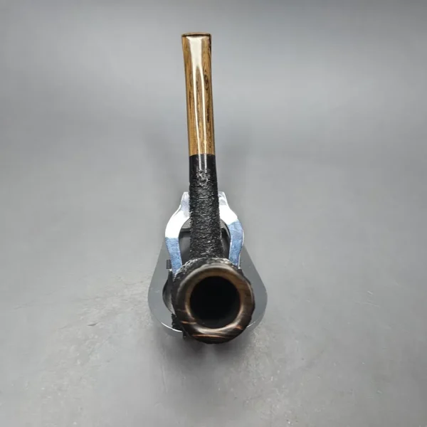 Walt Cannoy Cardinal House Munn Rusticated Stack Biliard Estate Briar Pipe, American Estates - Image 9