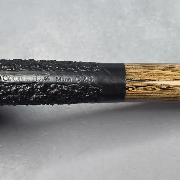 Walt Cannoy Cardinal House Munn Rusticated Stack Biliard Estate Briar Pipe, American Estates - Image 11