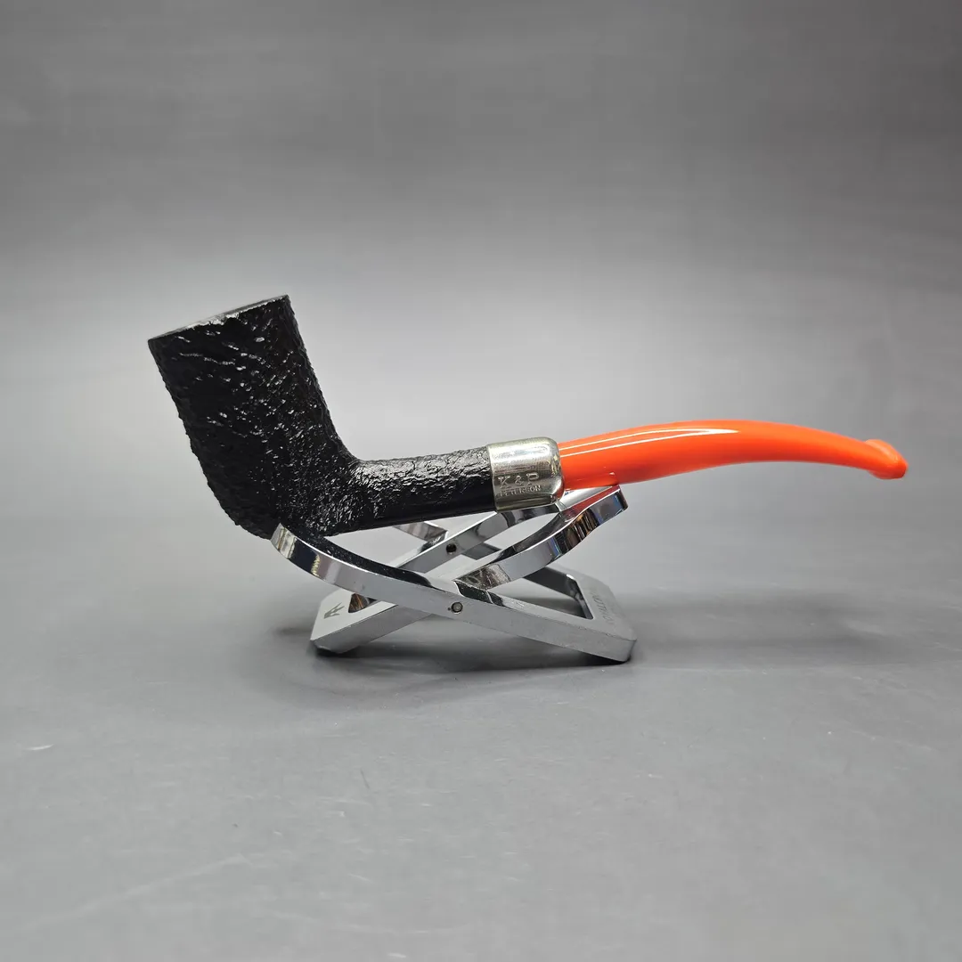 Peterson 2022 Halloween Pipe 124 Sandblasted Dublin w/ Nickel Estate Briar Pipe, Unsmoked - Image 2