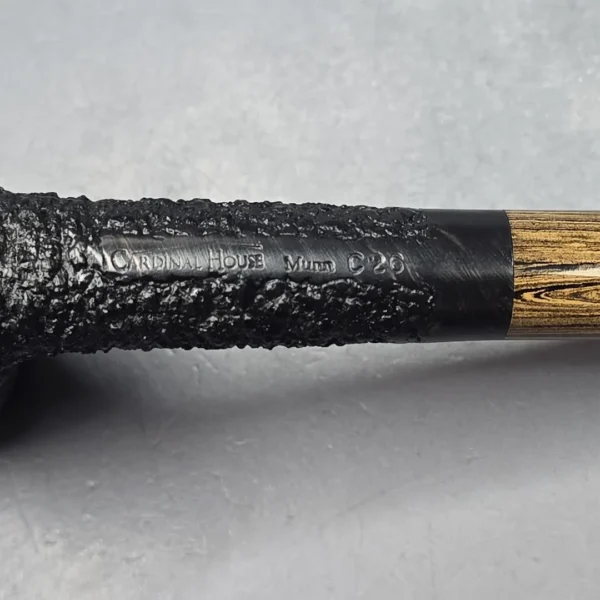 Walt Cannoy Cardinal House Munn Rusticated Stack Biliard Estate Briar Pipe, American Estates - Image 12