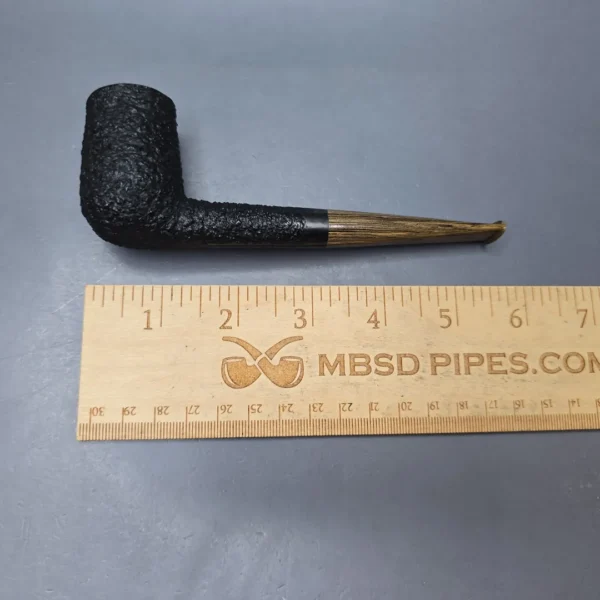 Walt Cannoy Cardinal House Munn Rusticated Stack Biliard Estate Briar Pipe, American Estates - Image 13