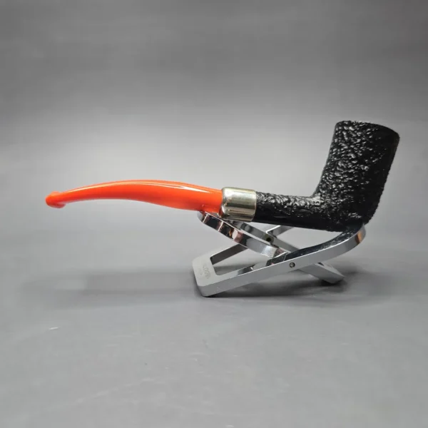 Peterson 2022 Halloween Pipe 124 Sandblasted Dublin w/ Nickel Estate Briar Pipe, Unsmoked - Image 4
