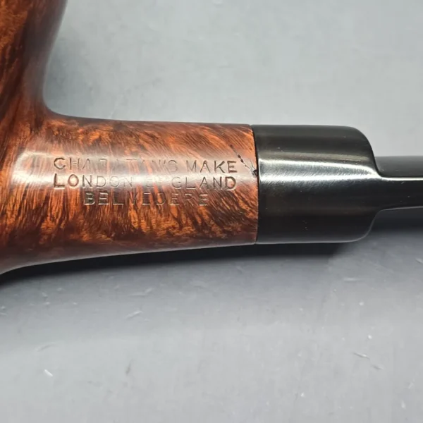 Charatan's Make First Lane Era (1961-5) Belvedere Extra Large Free Shape Smooth "Keel" Bent Billiard Estate Briar Pipe, English Estates - Image 11