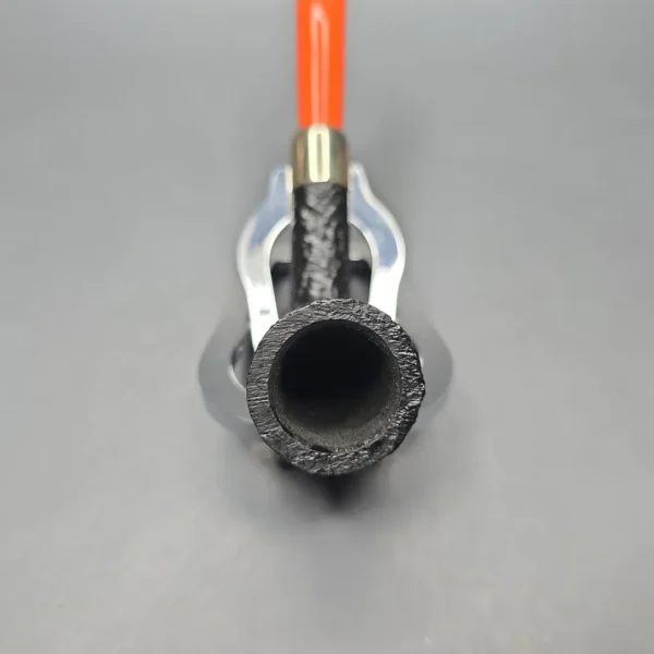 Peterson 2022 Halloween Pipe 124 Sandblasted Dublin w/ Nickel Estate Briar Pipe, Unsmoked - Image 7