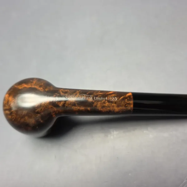 Walt Cannoy Cardinal House Langford Smooth Contrast Billiard Handmade Briar Pipe, New - Image 9