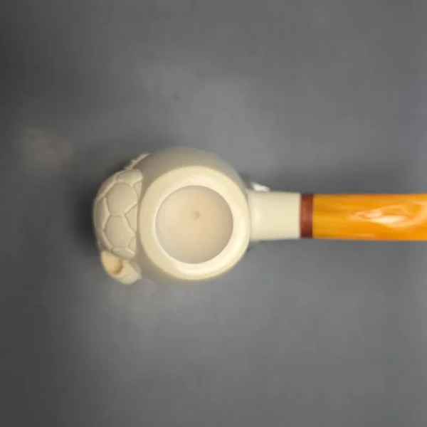 MBSD Meerschaum Deluxe World Cup 2026 Carved Brandy Block Meerschaum Pipe, Briar-Mortise, New - Image 8