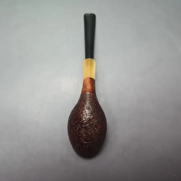 MBSD Briars Modern Masters 3 Sandblasted Tulip w/ Faux Horn Handmade Briar Pipe, New - Image 10