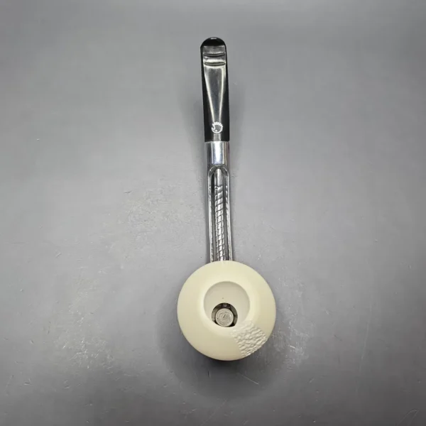Falcon Bent Dental w/ MBSD Meerschaum Rhodesian Block Meerschaum Bowl Pipe, New - Image 9