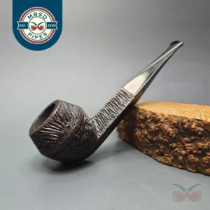 Sasieni Family Era (c.1946-50) Four Dot Brooklands Rusticated Bulldog Estate Briar Pipe, English Estates