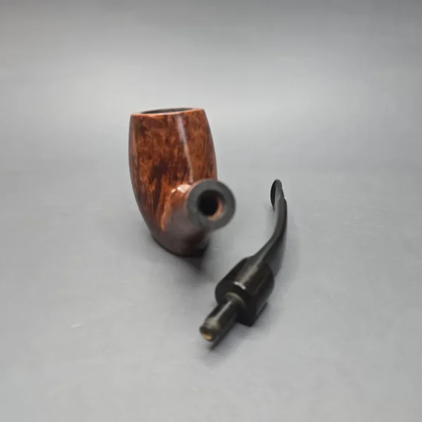 Charatan's Make First Lane Era (1961-5) Belvedere Extra Large Free Shape Smooth "Keel" Bent Billiard Estate Briar Pipe, English Estates - Image 15