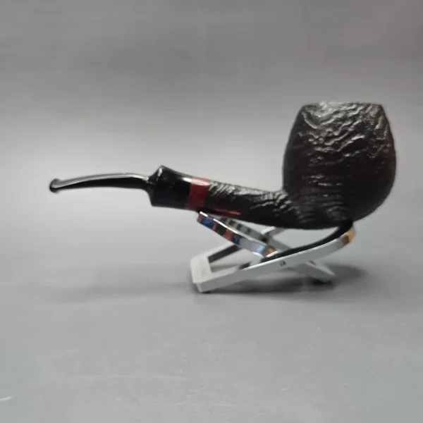 Johs Large Sandblasted Brandy Estate Briar Pipe, Unsmoked - Image 3