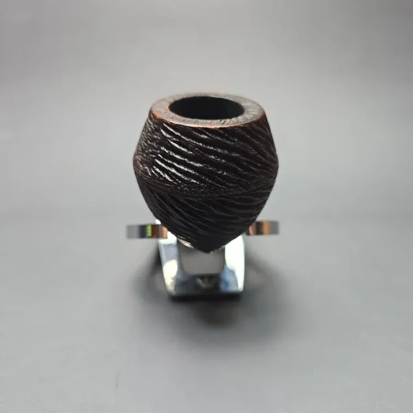 Sasieni Family Era (c.1946-50) Four Dot Brooklands Rusticated Bulldog Estate Briar Pipe, English Estates - Image 3