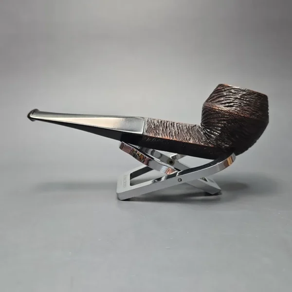 Sasieni Family Era (c.1946-50) Four Dot Brooklands Rusticated Bulldog Estate Briar Pipe, English Estates - Image 4